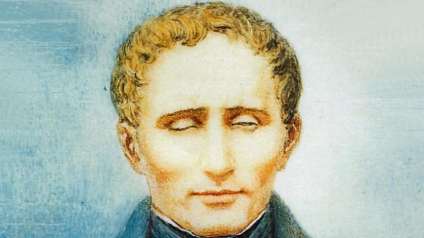 portræt af Louis Braille