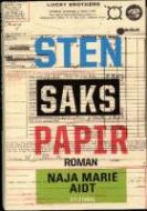 Forside fra bogen Sten, saks, papir